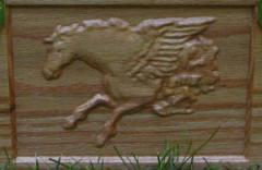 Embossed Pegasus Close-up