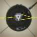 Autocollimator w/BIGCAT(TM) perforated white triangle centerspot reference - daytime closeup