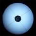 1.25" CATSEYE(TM) w/solid red triangle centerspot - Daytime focuser view